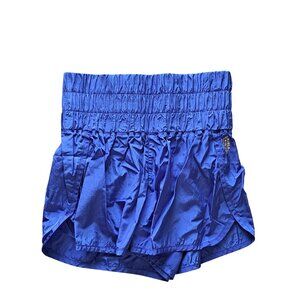 FP Movement By Free People The Way Home Shorts Blue Elastic Waist Womens Size M